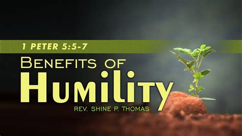 Short Devotion | Benefits of Humility | 1 Peter 5:5-7 | Shine Thomas | City Harvest AG Church ...