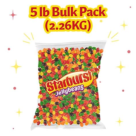 Starburst Original Jelly Beans – 5LB Bulk Pack of Candy – Halloween Candy Fruity Flavor ...