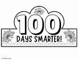 100th Day Of School Crown  100 Days Smarter Headband Hat Craft And Coloring sketch template