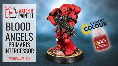 Warhammer 40K - Using Contrast Paints - Painting Blood Angels Primaris ...