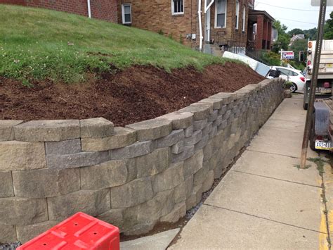 Keystone block retaining wall Landscape Materials, Landscape Projects, Landscape Design ...