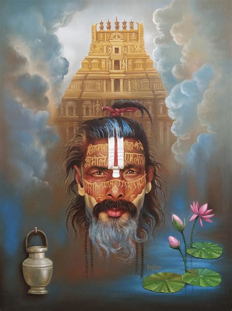 Buy Indian Sadhu-2 Painting with Oil on Canvas by Gopal Sharma ...