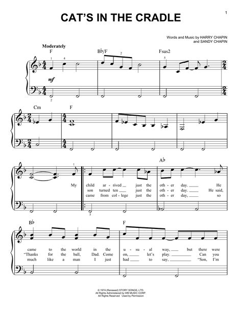 Cat's In The Cradle | Sheet Music Direct