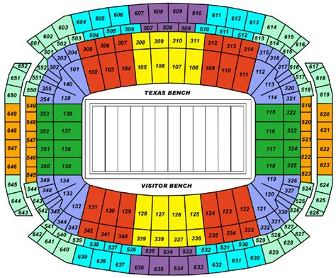 reliant stadium seating chart