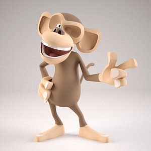 Cartoon Monkey 3D Models for Download | TurboSquid