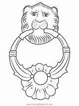 Door Knob Coloring Page For Kids  Free Antiques Printable sketch template
