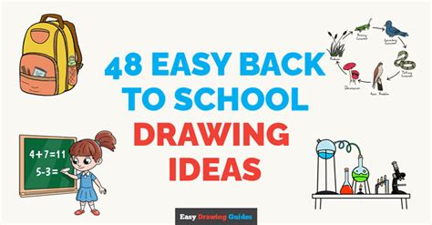 48 Easy Back to School Drawing Ideas