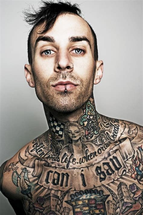 Travis Barker | Chest tattoo men, Travis barker tattoos, Chest tattoo