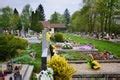 Image of churchyard graves | CreepyHalloweenImages