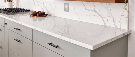 Calacatta Laza Quartz Countertop - Kitchen Cabinets & Tiles, NJ | Art of Kitchen Tile