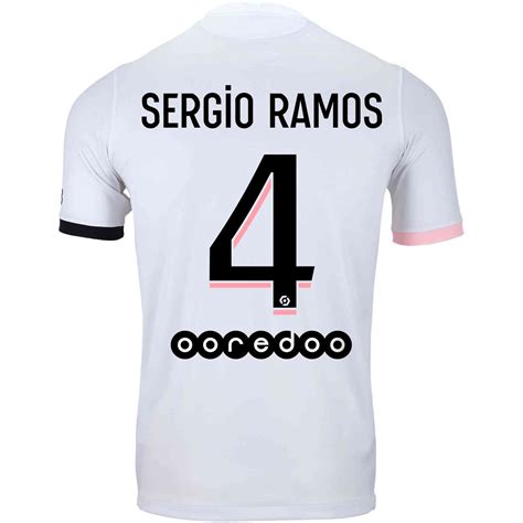 2021/22 Nike Sergio Ramos PSG Away Jersey - SoccerPro