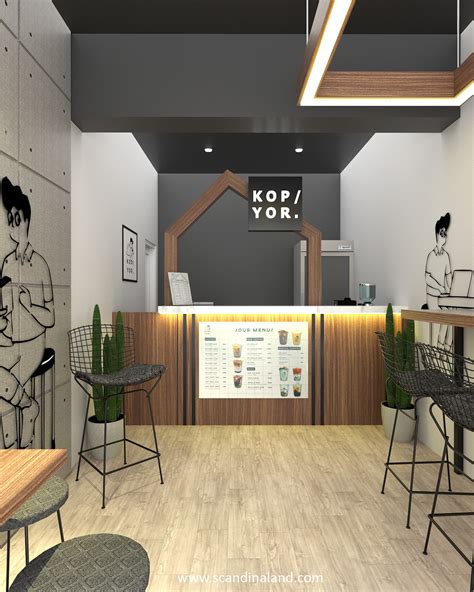 Kopiyor Minimalist Coffee Shop | Scandinaland Interior - CGarchitect - Architectural ...