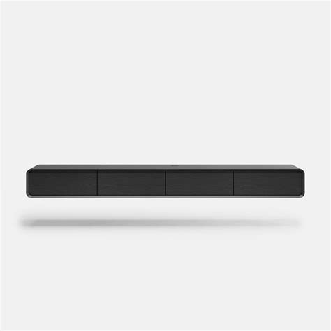 Black Floating TV Stand, Modern Wall-Mounted Entertainment Center ...