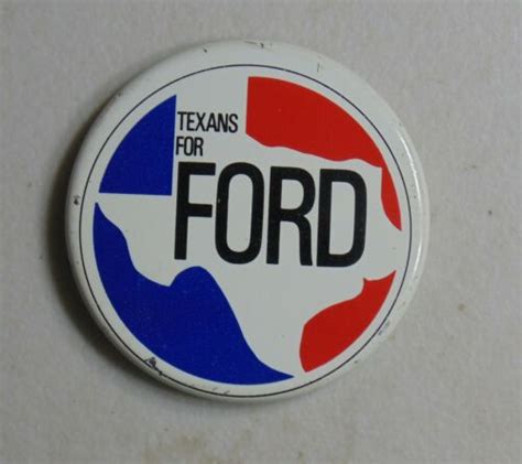 Gerald Ford Texas 1976 campaign pin button political -- Antique Price ...