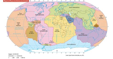 Mapa De Las Placas Tectonicas