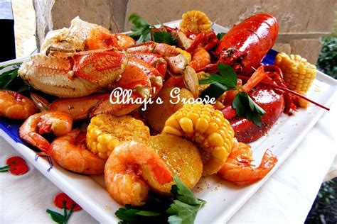 One Pot Seafood Boil - Toss in corn, potatoes, a slice of lemon ...