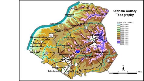 Map Of Oldham County Ky - Western Europe Map