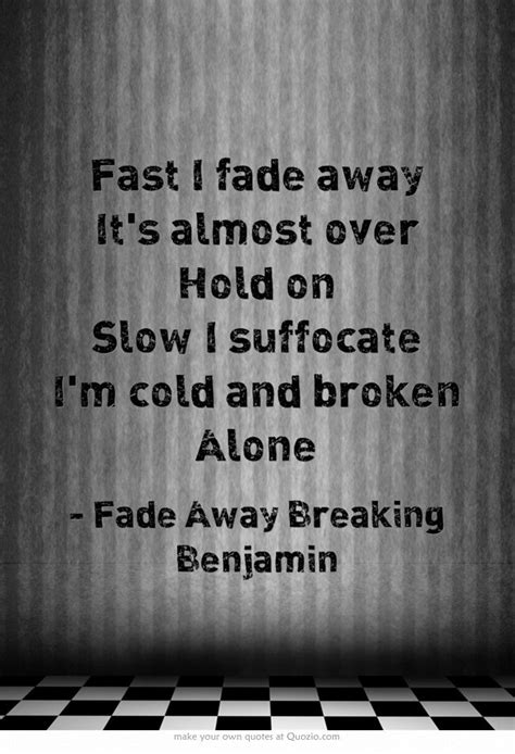 Fast I fade away It's almost over Hold on Slow I suffocate... | Quotes, Own quotes, Words