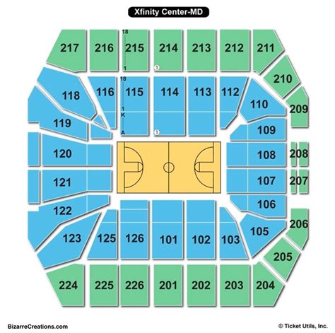 Xfinity Center Maryland Seating Chart With Rows | Awesome Home