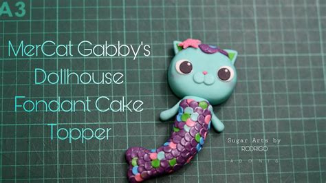 MerCat Gabby's Dollhouse Fondant Cake Topper - YouTube