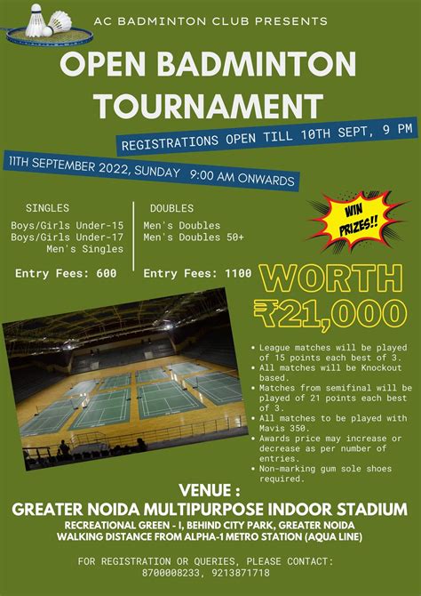 Open Badminton Tournament – Badmintonpb