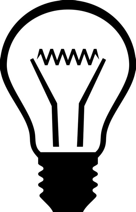 SVG > idée incandescent ampoule lampe - Image et icône SVG gratuite. | SVG Silh