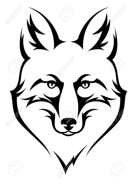 Fox Black And White Drawing at GetDrawings | Free download