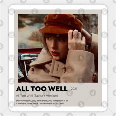 All Too Well Album Cover - Taylor Swift - Sticker | TeePublic