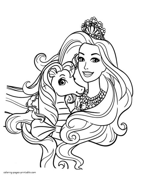 Pearl Princess coloring pages || COLORING-PAGES-PRINTABLE.COM