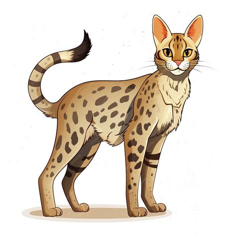 Premium Vector | Savannah Cat Vector