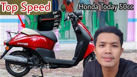 Top Speed on Honda Today 50cc / Scooter top Speed test/Khmer Motor ...