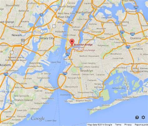 Map of Brooklyn Bridge Area