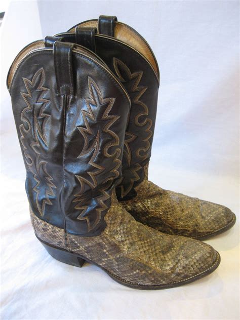 Dan Post Rattlesnake Skin Boots - adara wadam