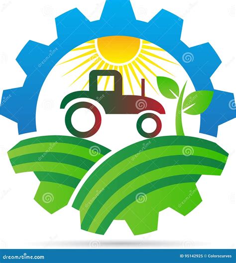 Logotipo de la agricultura ilustración del vector. Ilustración de acortar - 95142925