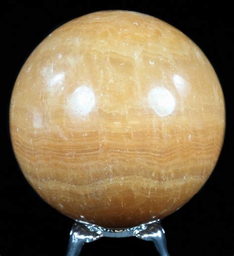 2.75" Polished, Orange Calcite Sphere - Madagascar (#55093) For Sale ...