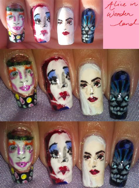 Alice in Wonderland nail art by amanda04 on DeviantArt