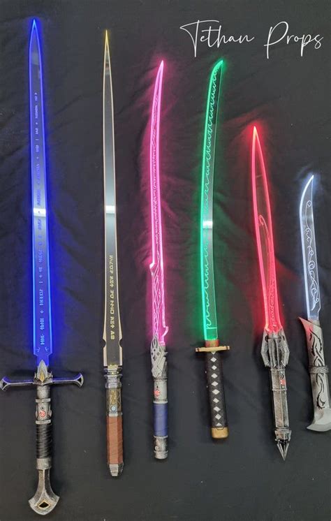 All of the acrylic lightsaber blades I have made, which one is your favourite?: lightsabers in ...