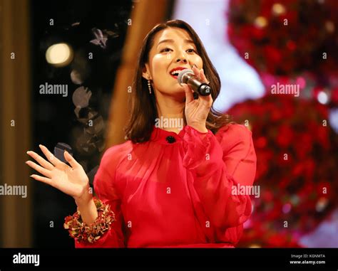 Tokyo, Japan. 9th Nov, 2017. Japanese actress and singer Sumire sings a ...