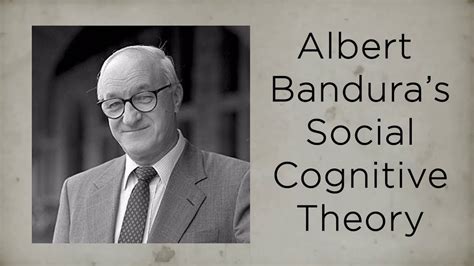 Albert Bandura Social Cognitive Theory - YouTube