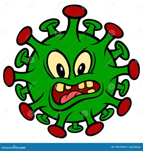 COVID-19 Virus stock vector. Illustration of cartoon - 178131842