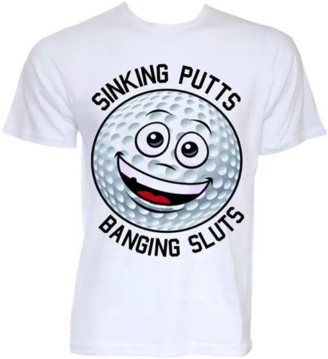 MENS FUNNY COOL NOVELTY GOLFer BALL SLOGAN JOKE RUDE GOLFING T SHIRTS ...