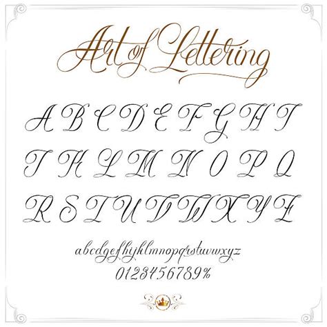 Tattoo Script Font Alphabet