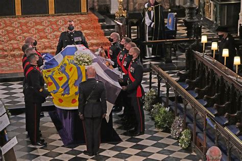 Prince Philip funeral: Duke’s coffin lowered into royal vault by electric motor | The Independent