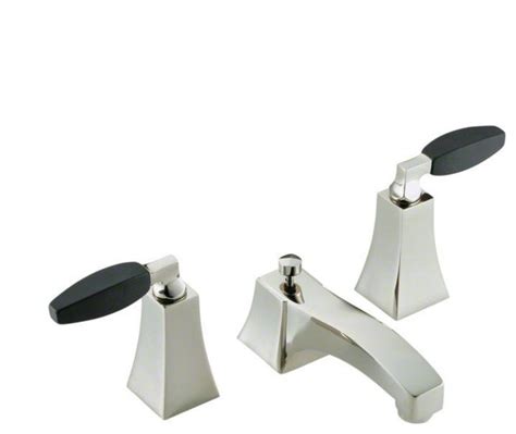 Kallista Chrome Glamour by Barbara Barry Basin Set, Ebony Handles - Modern - Bathroom Faucets ...