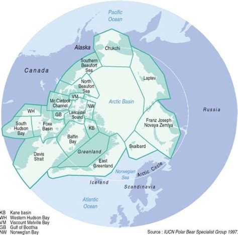 Polar Bears Habitat Map