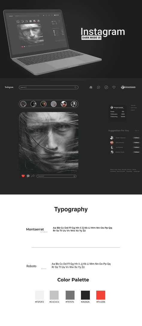 Instagram Dark Mode on Behance