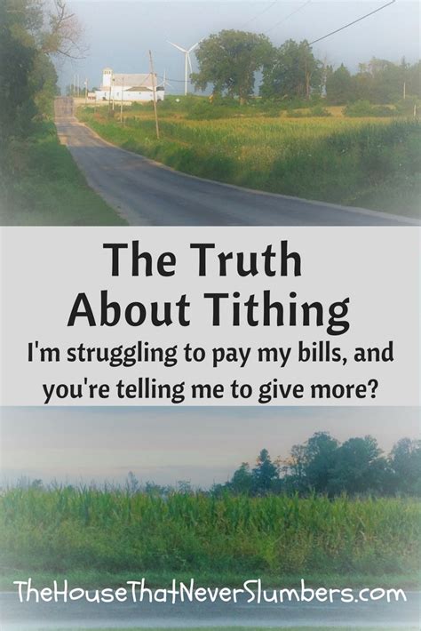 The Truth About Tithing | The House That Never Slumbers