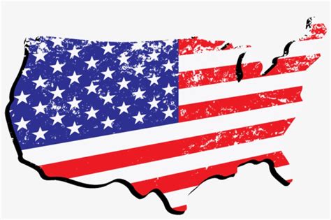 Country Clipart American Flag - United States Flag Country Transparent ...