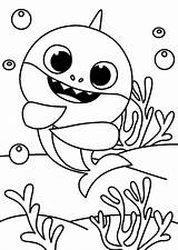Baby Shark And Pinkfong Coloring Page  Free Printable Pages sketch template