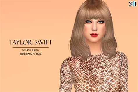 Sims 4 CAS: Taylor Swift (Remastered) - Imagination Sims 4 CAS